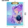 thumbnail image 2 of FMSHPON Zodiac Aries Clipboard Hardboard Wood Nursing Clip Board and Pull for Standard A4 Letter 13x9 inches, 2 of 7