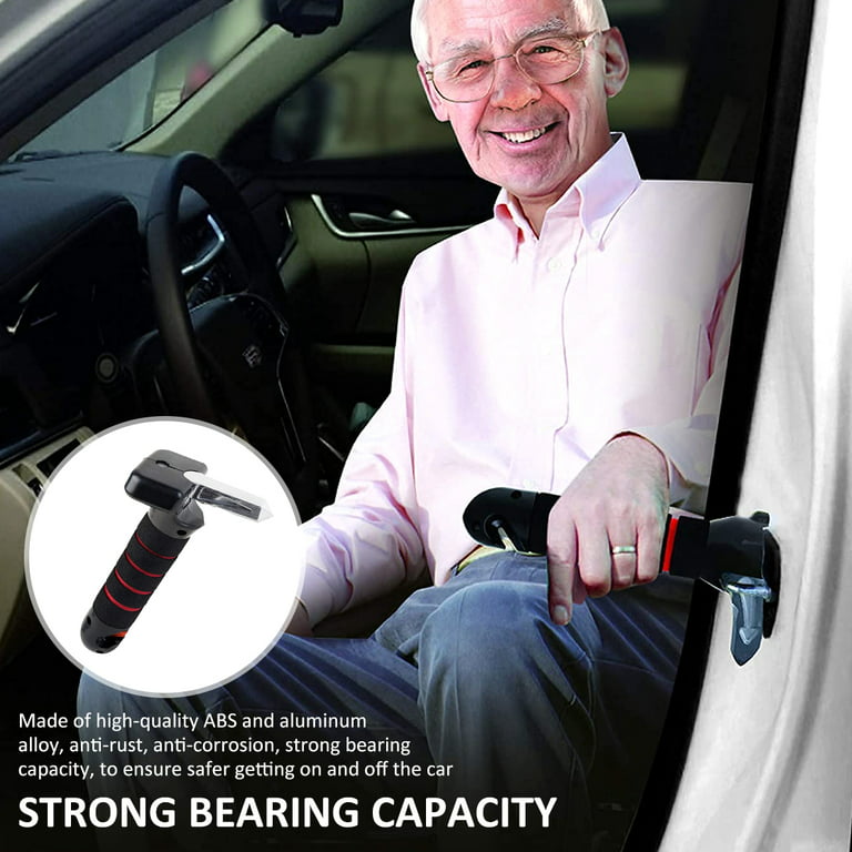 Car Door Handle Assist Bar Non-Slip Elderly Vehicle Standing Support Safety  Hammer Mobility Aid Window