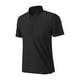 thumbnail image 1 of Playera Elvqul para Hombre Casual Negro Liso Solapa Gym Botones Manga Corta, 1 of 6