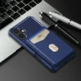 thumbnail image 7 of For iPhone XS Max Removable Card Holder Cover Compatible with Magsafe 2 in 1 Detachable Wallet Case Magnetic Luxury PU Leather RFID Blocking Back Flip Kickstand Shockproof Case,Darkblue, 7 of 7
