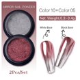 thumbnail image 1 of BORN PRETTY 6 Colors Holographics Laser Aurora Solid Mirror Nail Glitter Powder Nails UV Gel Polish Pigment Nail Art Decorations Gong Bohan LED, 1 of 2