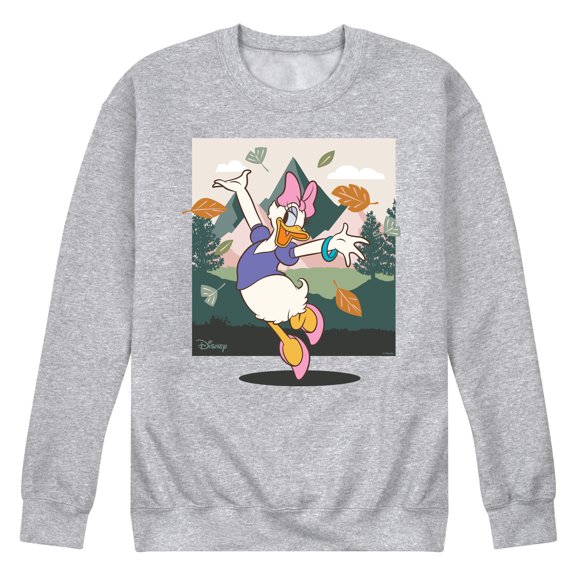 Disney - Daisy With Leaves - Men's Crew Fleece Sweatshirt