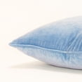 thumbnail image 4 of Connie Post Blue Solid 20"X20" Polyester Filled Pillow, 4 of 4