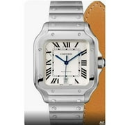 ALI BROTHERS Cartier Santos Silver Men's watch with Date