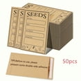 thumbnail image 4 of 50 Pack Seed Storage Envelopes - Reusable Self-Sealing Kraft Paper Seeds, Floral & Garden Organizer for Seed Storage, Christmas Gift Idea, Seed Dispenser for Garden, Sturdy Construction, 4 of 6