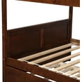 thumbnail image 2 of Harper & Bright Designs Full Over Full Bunk Bed with Twin Size Trundle, Walnut, 2 of 8