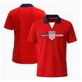 thumbnail image 3 of Icon Sports Official Licensed US Soccer Federation Game Day Shirt Unisex Kids | 319 Red - Youth Small, 3 of 6