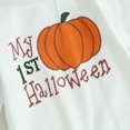 thumbnail image 4 of Okbabeha Halloween Baby Boy Girl Clothes Newborn Infant My First Halloween Romper Jumpsuit Pumpkin Onesie Outfit with Hat, 4 of 8