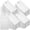 White-3" x 6", variant on Blank Plastic Shipping Tags 2" x 4" White Inventory Luggage Clothing Labeling