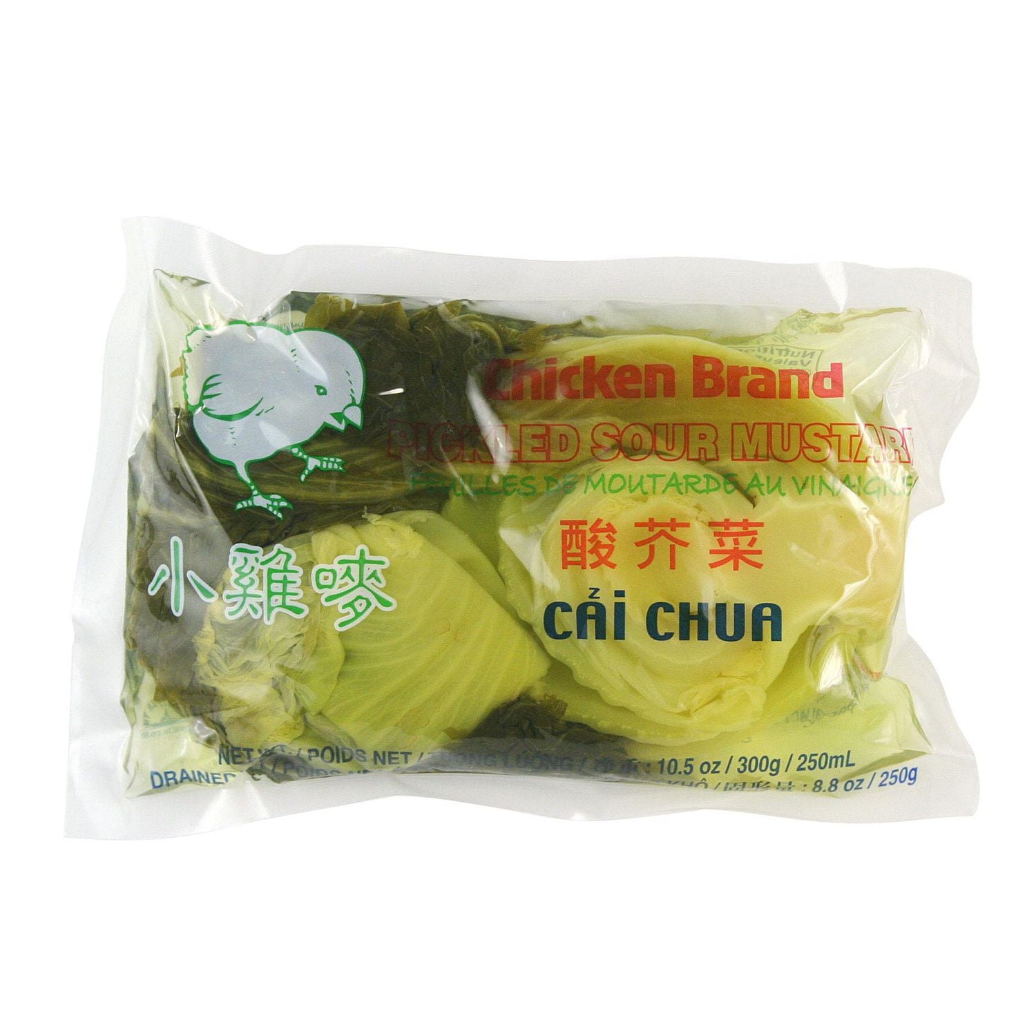 Chicken Brand Pickled Sour Mustard Leaves, 300 g