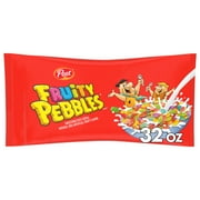 Post Fruity PEBBLES Cereal, Fruity Kids Cereal, Gluten Free, 32 oz Bag