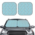 thumbnail image 2 of Goofa Cute Poodle Dog Pattern 2 Piece Car Windshield Sun Shade Foldable | Front Windshield Shade for Sun, Heat and UV Rays | Sunshade for Car Front Window-Large, 2 of 7