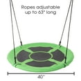 thumbnail image 2 of Hey! Play! Saucer Swing– 40” Diameter Hanging Tree or Swing Set, 2 of 7