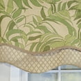 thumbnail image 5 of RLF Home 100% Cotton Breeze Glory  Fully lined Windows Rod Pocket Valance 50" x 16"  Green, 5 of 6