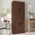 thumbnail image 4 of DIYART Brown Kitchen Pantry Cabinet, 71" Tall Kitchen Storage Cabinet with doors, Kitchen Pantry Hutch with Storage for Kitchen, Dining Room, 4 of 7