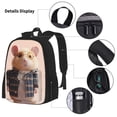 thumbnail image 3 of Fotbe Cute Mouse In Glasses Set Escolar 3 en 1 para Niños - Mochila Duradera con Lonchera Aislante y Estuche para Lápices - Mochila Escolar para Niños y Niñas, 3 of 7
