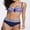 Anomalistic Blue, variant on Gradient Two Piece Swimsuit for Womens Triangle Bikini Sets Slim Straps
