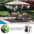 Wadoy Outdoor Misting Cooling System for Garden & Patio, 50FT Water