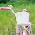 thumbnail image 4 of Girls Children Bike Front Basket  Hanging Basket  PP Rattan Woven Basket With Adjustable Belts, 4 of 6