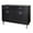 Chrome, variant on Furniture of America Coloma Wood 2-Drawer Buffet Server in Black and Chrome