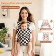 thumbnail image 4 of Baby carrier Infant Carrier Ergonomic Baby Carrier Backpack,Breathable Front Back Carrying Wrap Seat for Newborn Toddlers up to 33 lbs,Black, 4 of 8