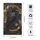 thumbnail image 2 of Balery Gothic Raven Portrait Toalla de Microfibra Premium con Estampado – 27.5x16 pulgadas, Alta Absorción, Suave y Aterciopelada, Secado Rápido, 2 of 6