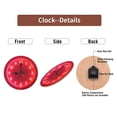 thumbnail image 7 of Red Neon Clock Wall Decor Modern Home 10-Inch Silent Wooden Wall Clock, Battery Operated (AA Batteries Not Included), Artistic Home Decor, 7 of 7
