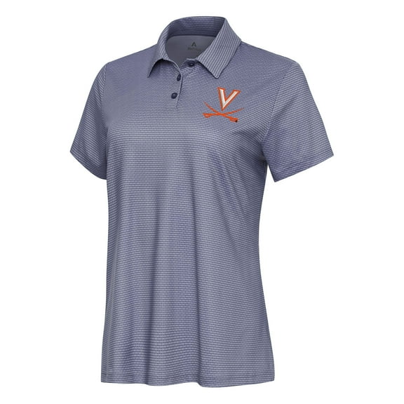 Women's Antigua  White Virginia Cavaliers Rings Polo