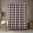 thumbnail image 4 of Creative Products Red Gray Plaid 71x74 Shower Curtain, 4 of 7