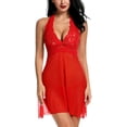 thumbnail image 2 of Conjunto de ropa de dormir de encaje para mujer Vestido Halter Lencería Malla Chemise Babydoll Sailing  Electrónica, 2 of 6