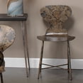 thumbnail image 6 of Jamie Young Co McCallan 19" Transitional Metal Dining Chair in Black/Brown, 6 of 6