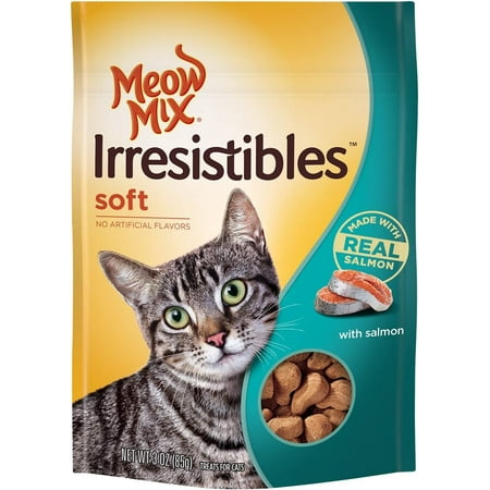 UPC: 0829274527163 | Meow Mix Irresistibles Cat Treats  Soft With Salmon  3-Ounce Bag