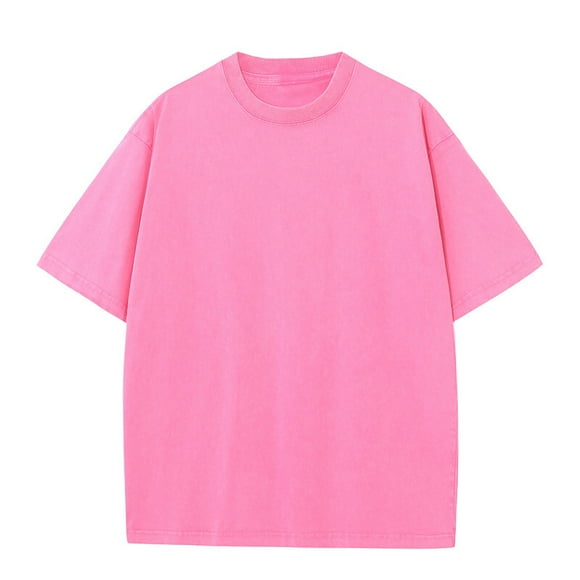 Plebaso Mens Oversized Cotton T Shirts Short Sleeve Basic Tees Plain Casual Loose Summer Tshirts S-5XL
