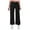 Black, variant on Wide Leg Jeans Woman Mid Waisted Casual Comfortable Jeans Washed Stretch Flared Pants Solid Color Denim Pants Fall 2025 with Pocket