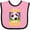 Pink and Black, variant on Inktastic Soccer Funny Goals Boys or Girls Baby Bib