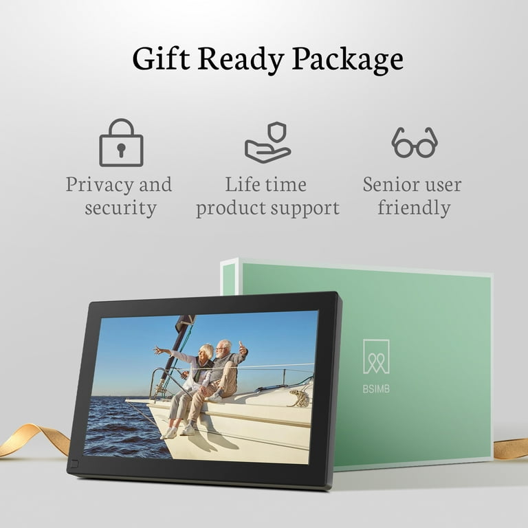 16.1 Inch HD Digital Photo Frame - 1440x900 Resolution, Auto Rotation, Works As Advertising Display - Includes Remote