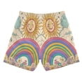 thumbnail image 7 of FORMRS Boys Swim Trunks Quick Dry Mesh Liner Boardshorts Sizes XS-XL, Beige Rainbow, 7 of 7