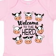 thumbnail image 4 of Inktastic Welcome to the Herd with Cute Black and White Holstein Cows Boys or Girls Baby Bodysuit, 4 of 5