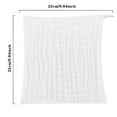thumbnail image 2 of Baby Washcloths Muaco Cotton Baby Face Towels 5 Pack Wash Cloths Soft on Sensitive Skin Absorbent for Boys & Girls 10x10 inches, 2 of 10