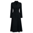 thumbnail image 3 of Gytharion Women's Double Breasted Blazer Dresses Lapel Collar A-Line Dresses Long Sleeve Classic Stylish Midi Dresses for Special Occasions, 3 of 6