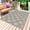 Beige Gray, variant on Beige Gray Dandelion Outdoor Rug 6x9 Ft - Reversible Patio Rug Outdoor Camping Rugs, Farmhouse Botanical Blossom Washable Indoor Outdoor Area Rugs, Non-Slip Outdoor Carpet Runner for Deck/Porch