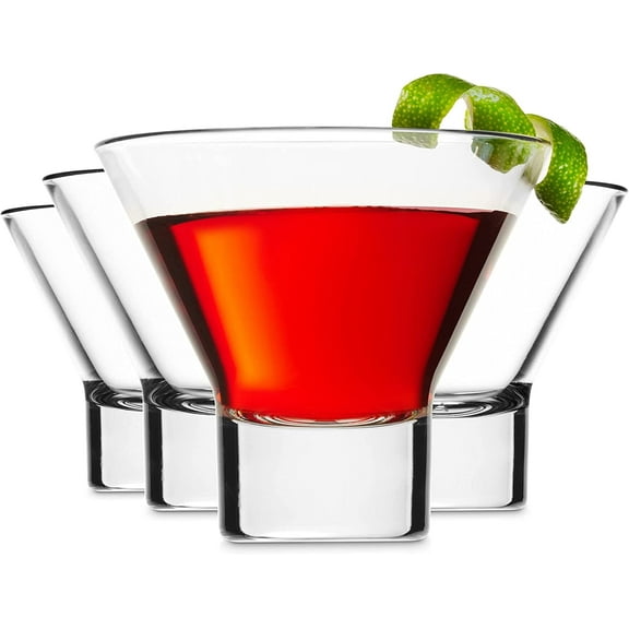 BZUEPRS Martini Glasses, Italian Cocktail Glasses, Dessert Cups, Set of 4, 8oz