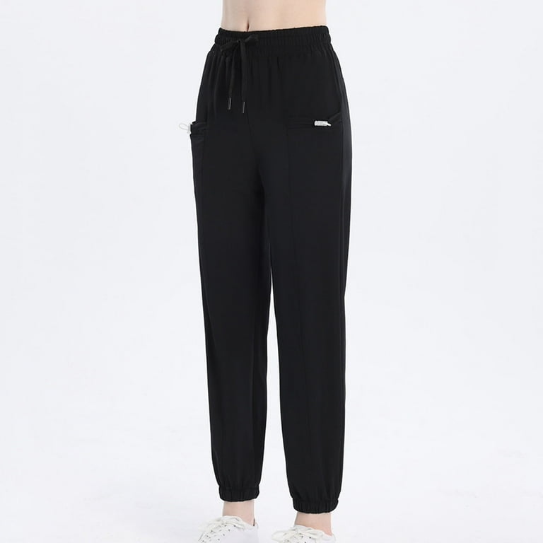black dress pants womens walmart Nmnitkp Dress Pants Women Stretchy Business Casual Work Pants Straight Leg Slacks for Office Black,S
