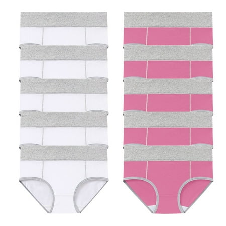 ATOYSOY Women s Plus Size Hip Lifting Cotton Panties  10 Pack Underpants Multipack Shapewear Control Briefs Seamless Solid Panty Classic Briefs Comfy Stretchy Clearance White XXXL