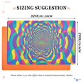 thumbnail image 6 of Yayeee Doormat for Indoor Entrance 32" x 20" Non Slippery Floor Rug, Psychedelic Pattern, 6 of 8
