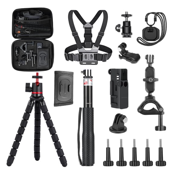 Neewer GP-52 16-in-1 Accessory Kit for DJI Osmo Pocket 3 - for Action Camera Vlog Recording