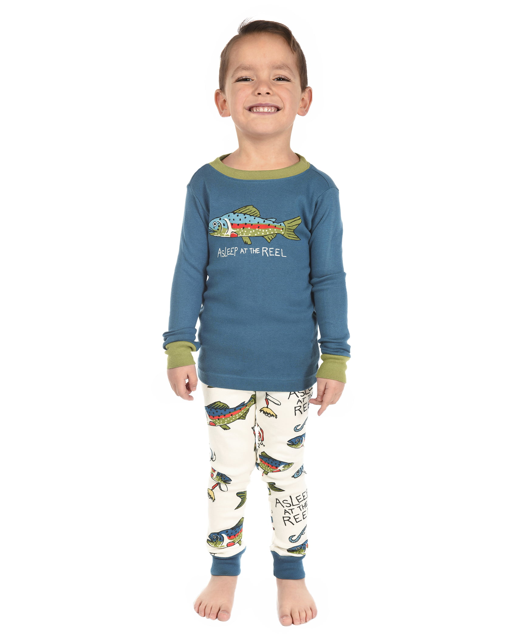 Comfy Funny Kids' Pajama Sets Cozy Lazy One Warm Long-Sleeve PJ Sets for Girls and Boys 