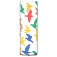 thumbnail image 6 of Colorful Bird Silhouettes Plastic Vase 11.8'' x 3.9'' Transparent Non Breakable Decorative for Family, 6 of 6