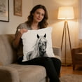 thumbnail image 5 of Horse-Print Cotton Linen Cushion Cover for Sofa, Living Room, Office or Model Unit, Decorative Throw Pillowcase with Lumbar Support, 5 of 6