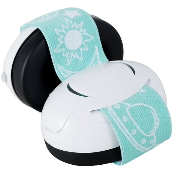 Écouteurs Antibruit pour Bébé avec Sangle Élastique, Coussinets d'Oreille Ajustables à Réduction de Bruit pour Bébés et Tout-Petits